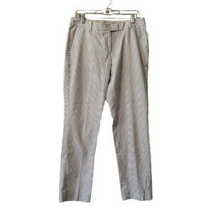 BROOKS BROTHERS Red Fleece Cotton Seer Sucker Stripe Pants Size 8 Preppy Classic
